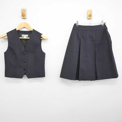 【中古】埼玉県 豊岡高等学校 女子制服 2点 (ベスト・スカート) sf074551