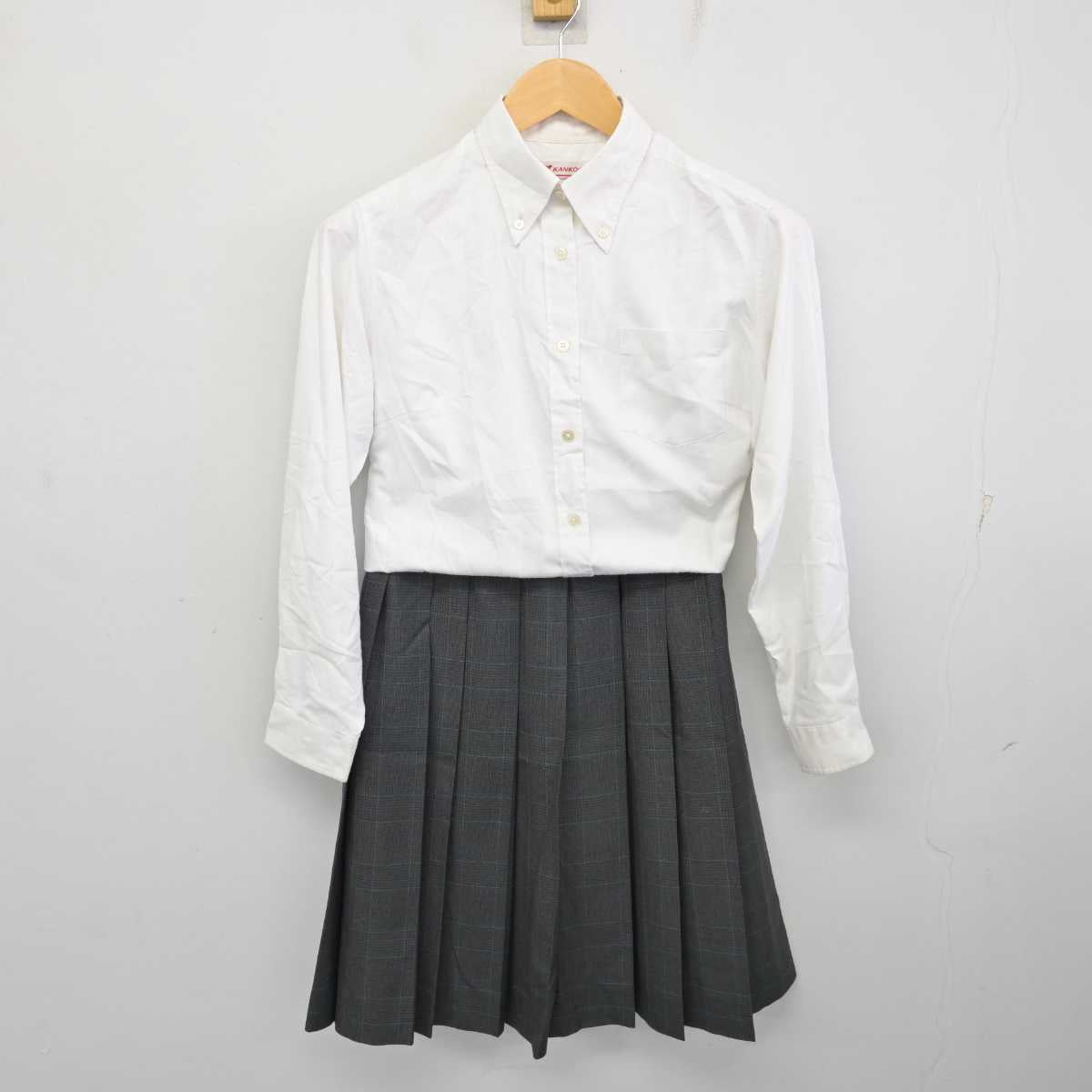 【中古】兵庫県 須磨学園 夙川高等学校 女子制服 4点 (ブレザー・シャツ・スカート) sf074552