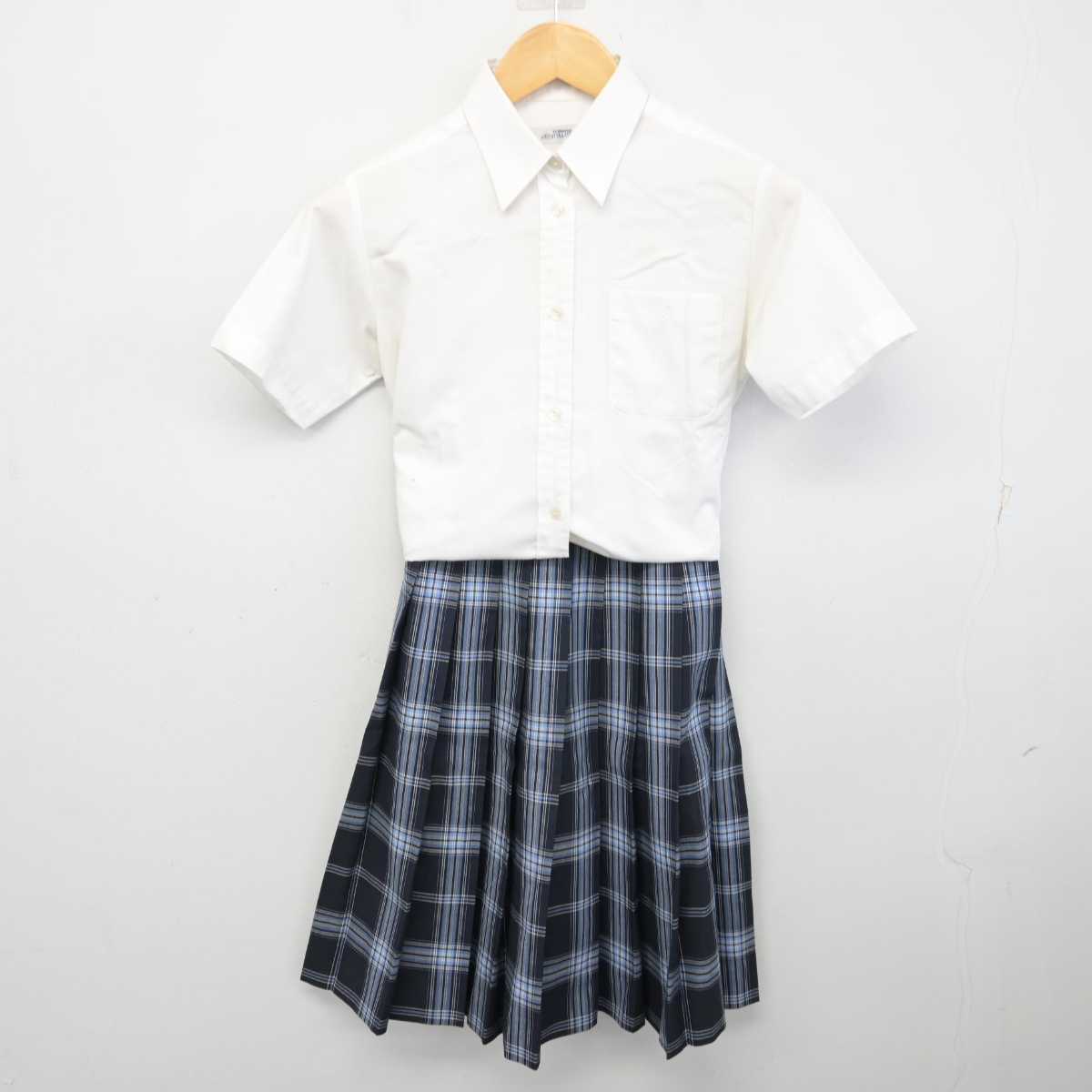 【中古】大阪府 大阪青凌高等学校 女子制服 2点 (シャツ・スカート) sf074580