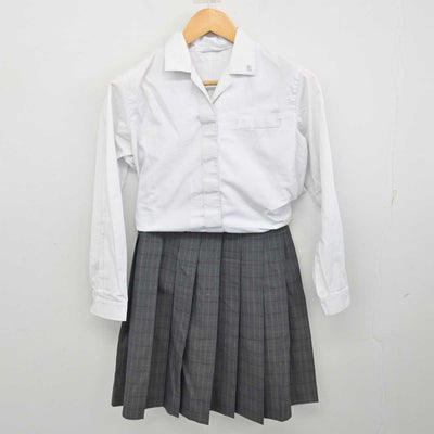 【中古】埼玉県 小松原女子高等学校 女子制服 4点 (ニットベスト・シャツ・スカート) sf074582