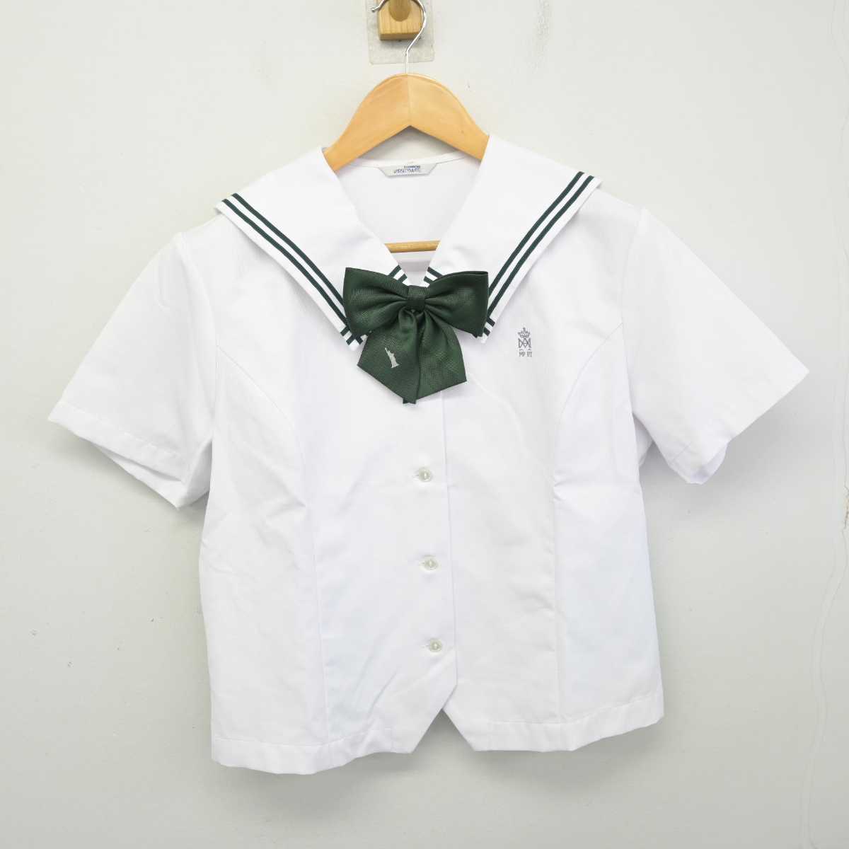 【中古】三重県 エスコラピオス学園 海星高等学校 女子制服 3点 (セーラー服・スカート) sf074583