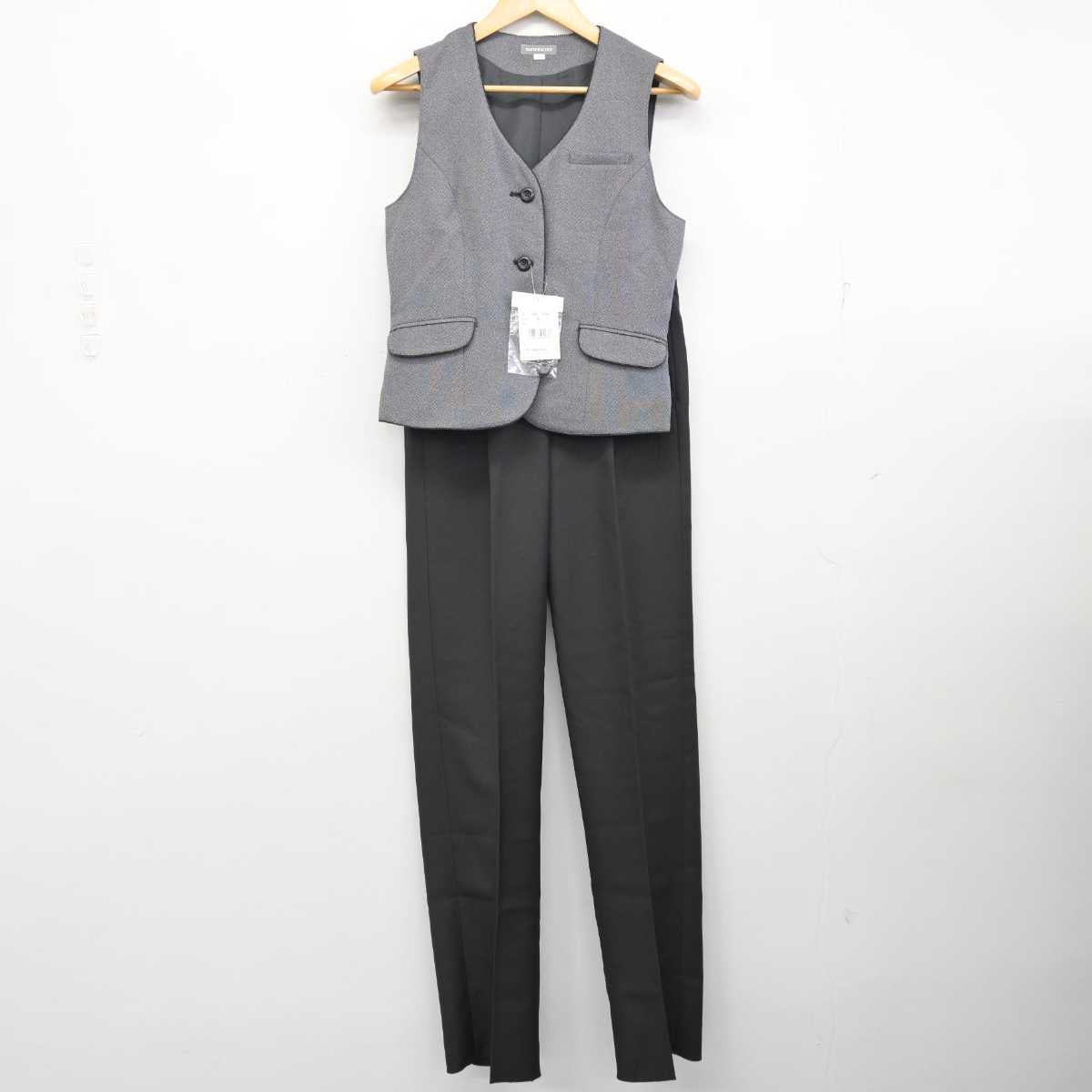 【中古】 事務服 女子制服 2点 (ベスト・ズボン) sf074601