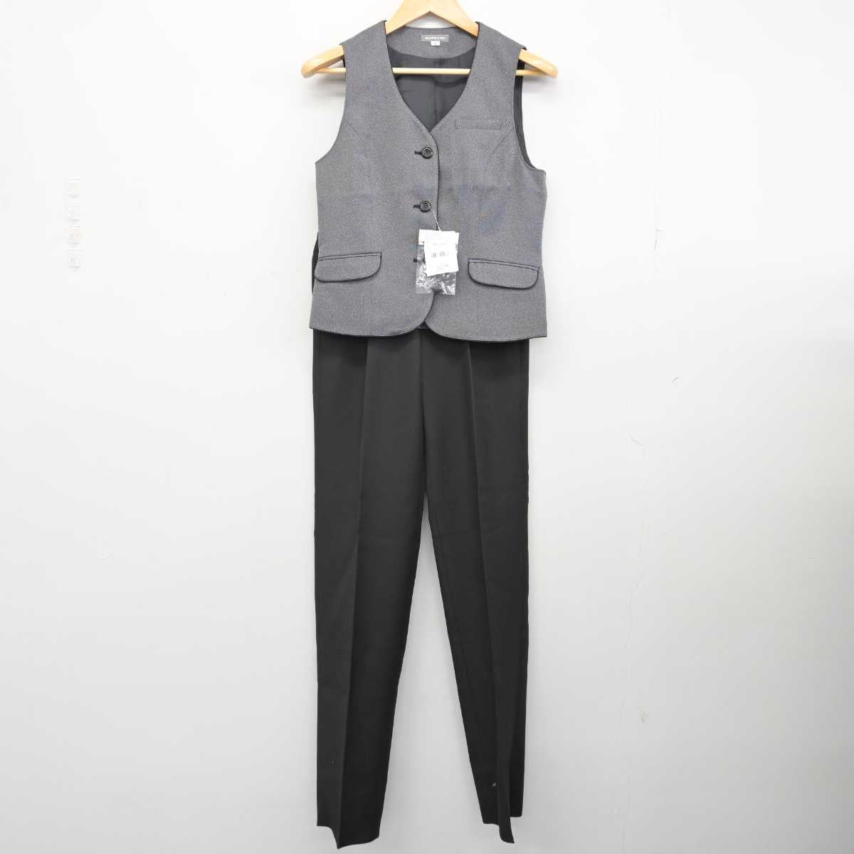 【中古】 事務服 女子制服 2点 (ベスト・ズボン) sf074603