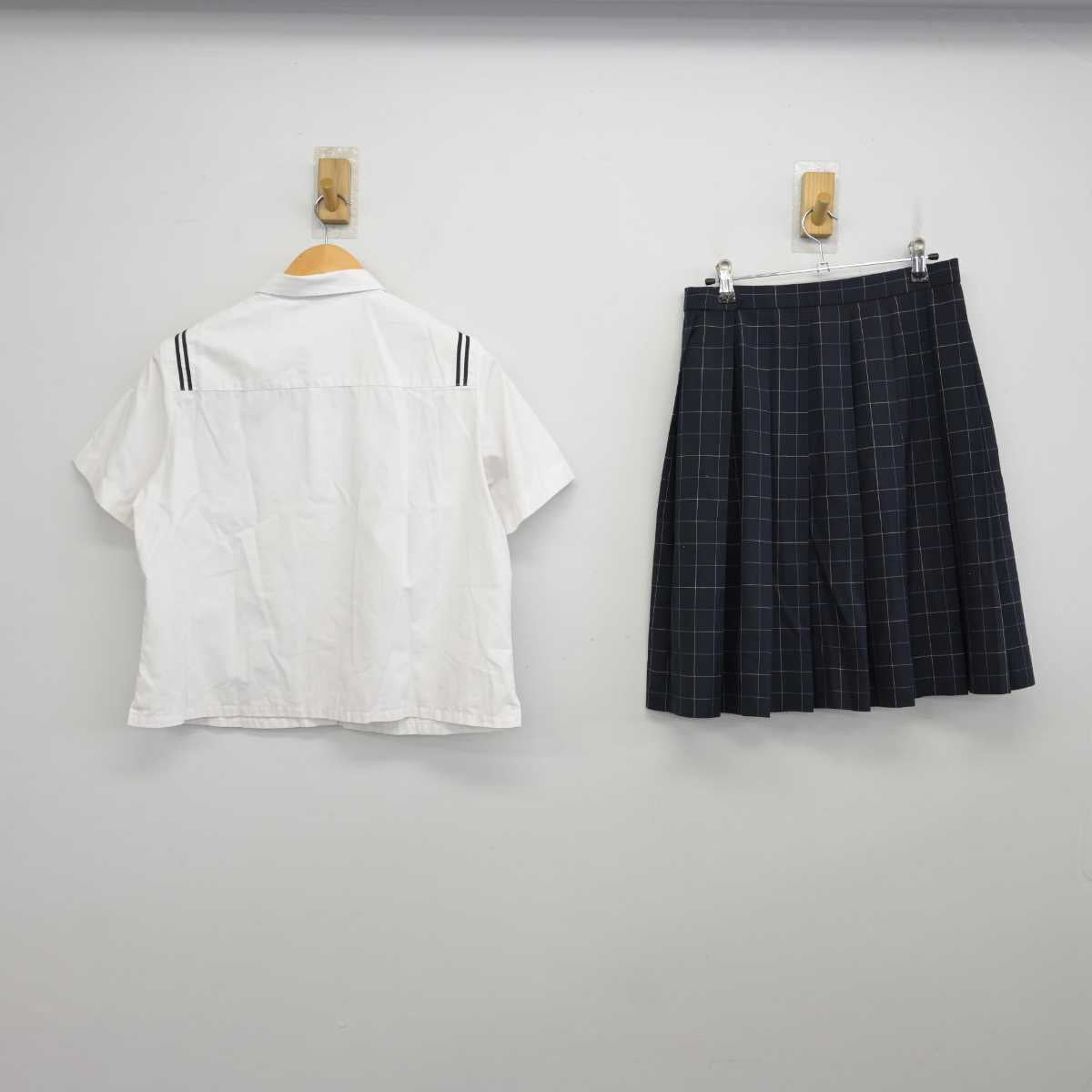 【中古】栃木県 佐野清澄高等学校 女子制服 2点 (シャツ・スカート) sf074613