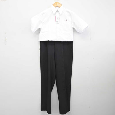 【中古】栃木県 足利大学附属高等学校 男子制服 2点 (シャツ・ズボン) sf074621