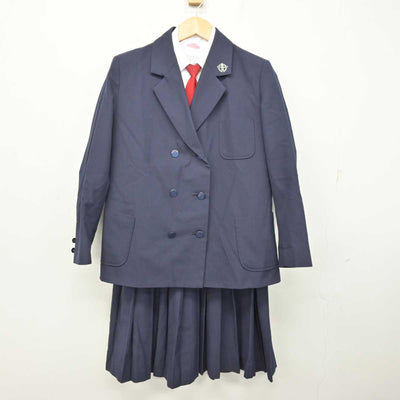 【中古】栃木県 岩舟中学校 女子制服 5点 (ブレザー・ベスト・シャツ・スカート) sf074624