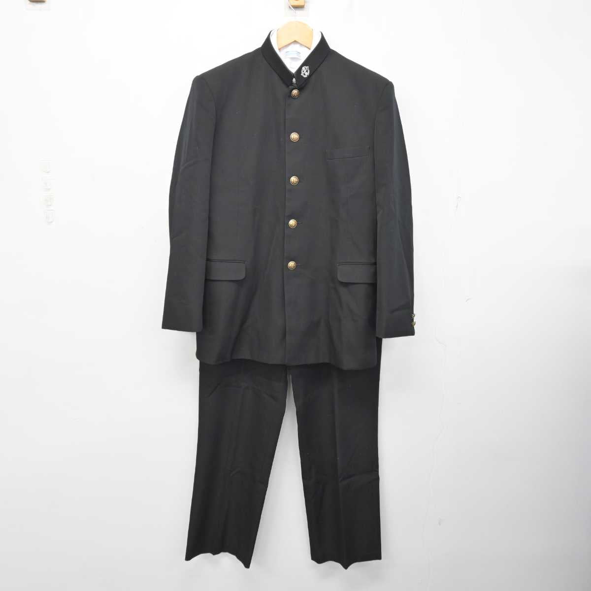 【中古】栃木県 岩舟中学校 男子制服 3点 (学ラン・シャツ・ズボン) sf074625