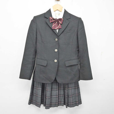 【中古】大分県 宇佐高等学校 女子制服 4点 (ブレザー・シャツ・スカート) sf074631