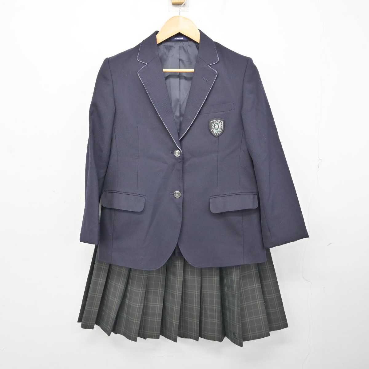 【中古】大阪府 加賀田中学校 女子制服 2点 (ブレザー・スカート) sf074643