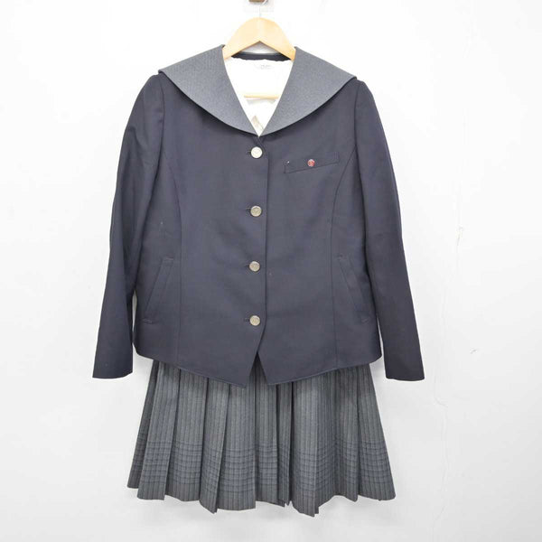 【中古】滋賀県 虎姫高等学校 女子制服 4点 (ブレザー・ブラウス・スカート) sf074647