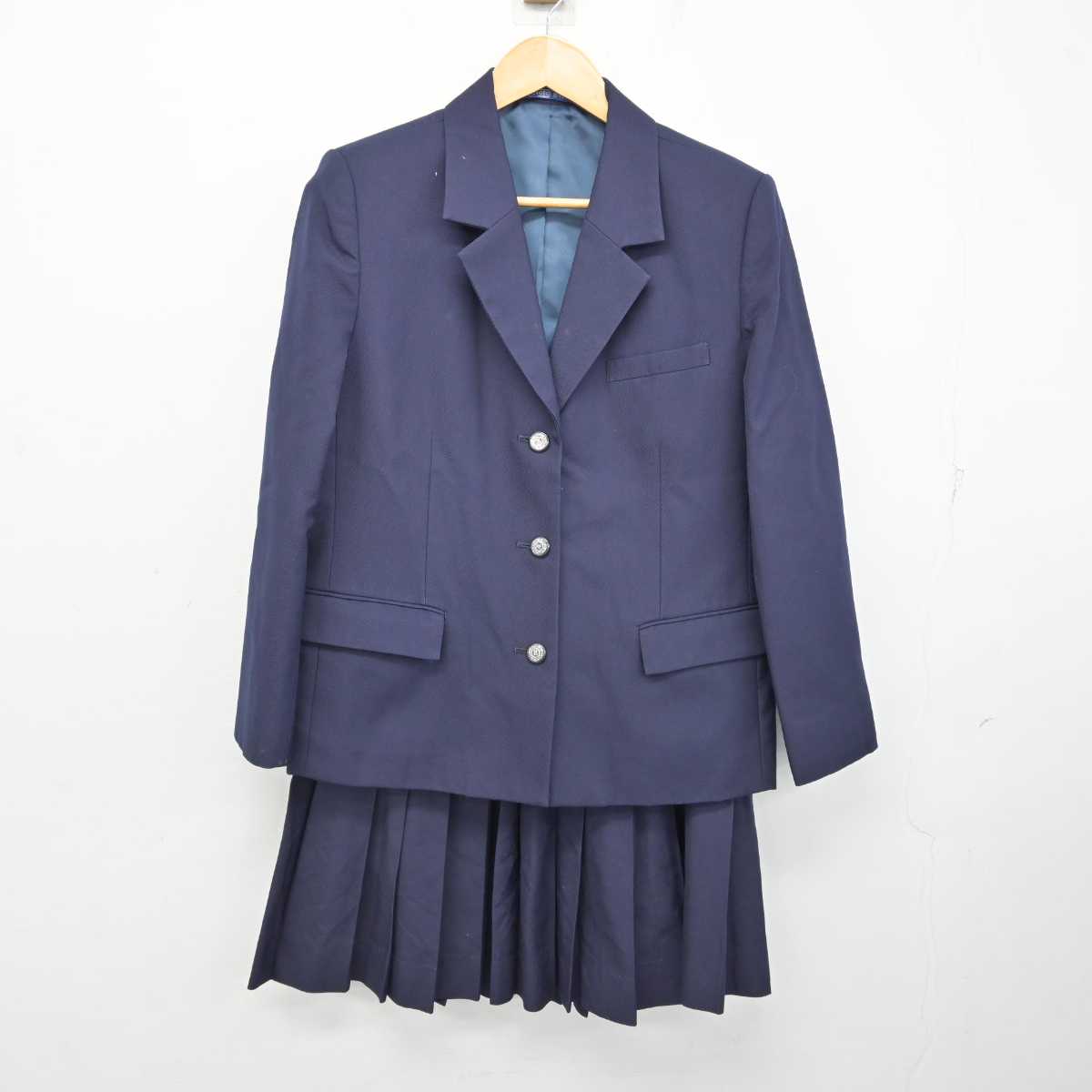 【中古】滋賀県 長浜北高等学校 女子制服 2点 (ブレザー・スカート) sf074652