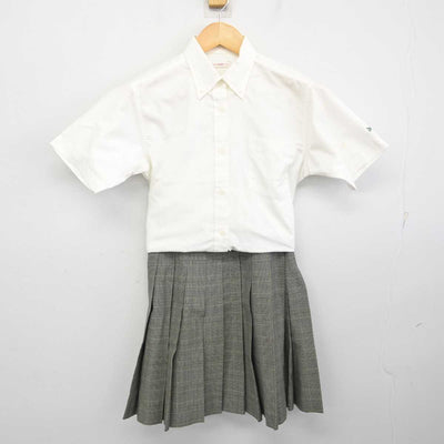 【中古】神奈川県 横浜創英中学・高等学校 女子制服 2点 (シャツ・スカート) sf074661