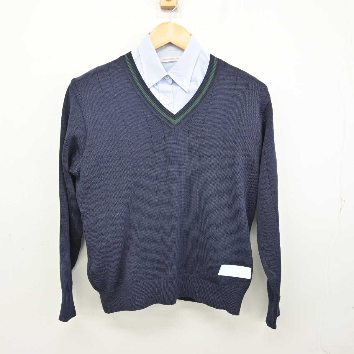 【中古】神奈川県 横浜創英中学・高等学校 女子制服 2点 (ニット・シャツ) sf074662