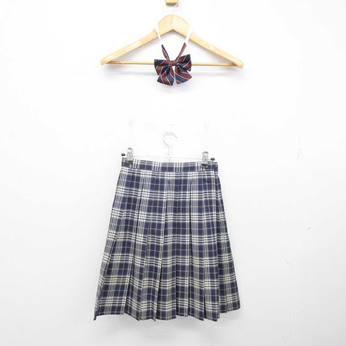 【中古】神奈川県 釜利谷高等学校 女子制服 2点 (スカート) sf074685