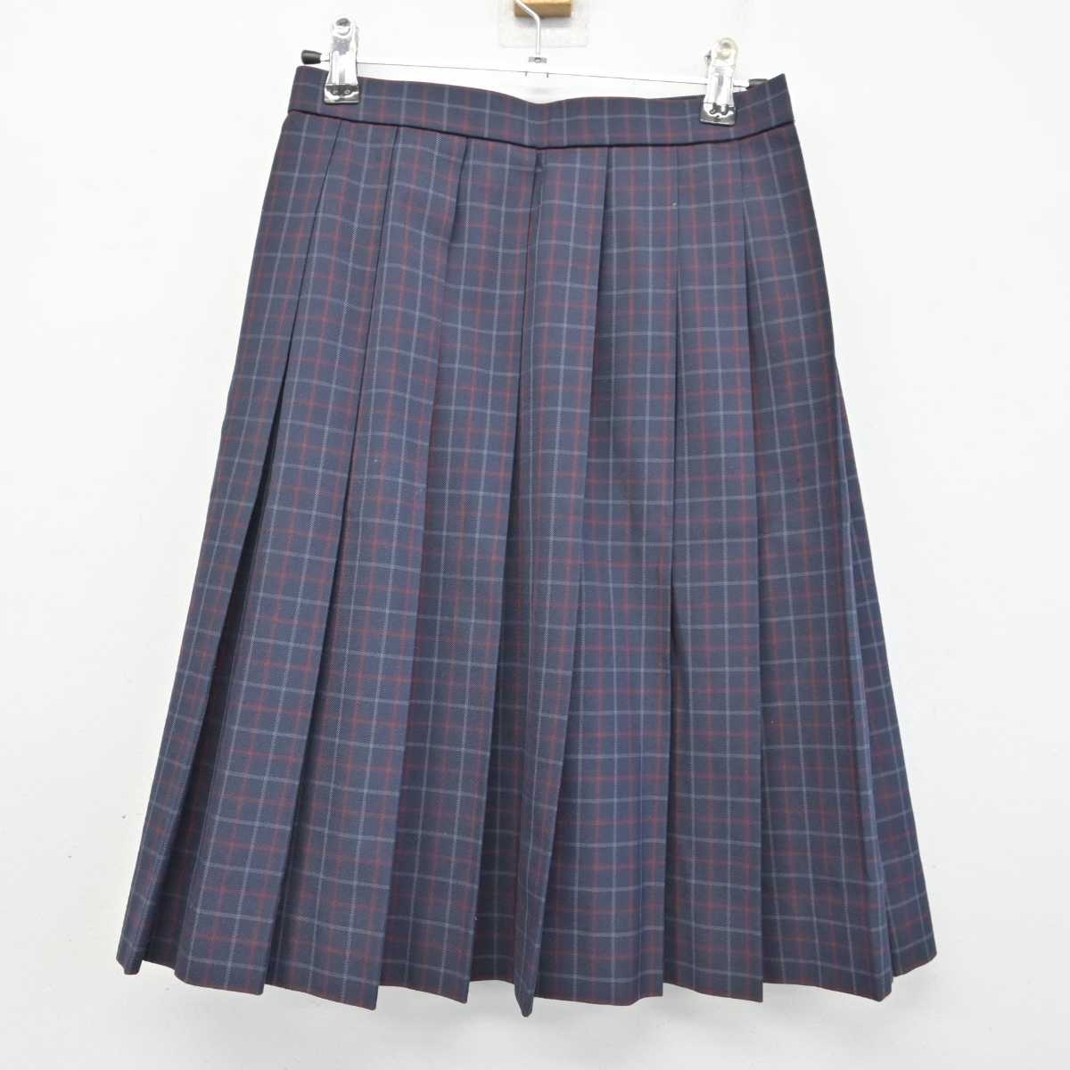 【中古】高知県 山田高等学校 女子制服 3点 (ベスト・スカート) sf074687