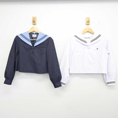 【中古】滋賀県 水口高等学校 女子制服 2点 (セーラー服・セーラー服) sf074690