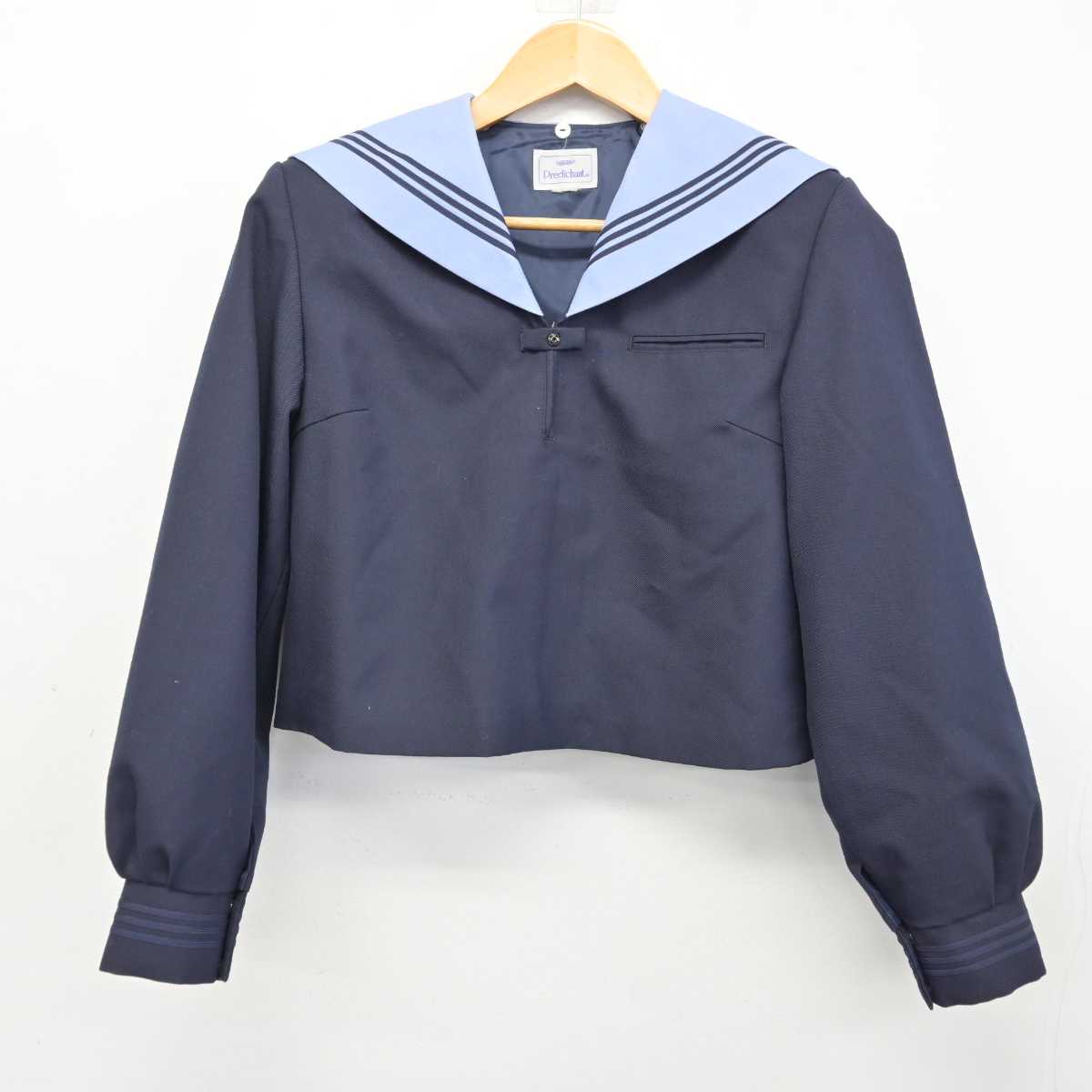 【中古】滋賀県 水口高等学校 女子制服 2点 (セーラー服・セーラー服) sf074690