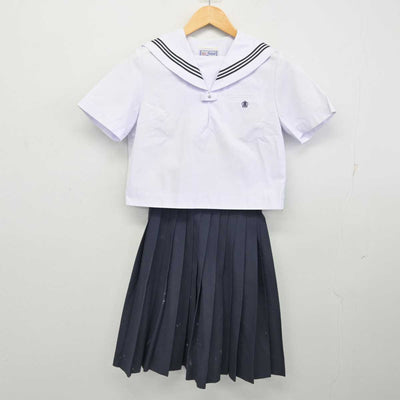 【中古】滋賀県 水口高等学校 女子制服 2点 (セーラー服・スカート) sf074692