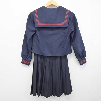 【中古】滋賀県 水口中学校 女子制服 3点 (セーラー服・スカート) sf074695