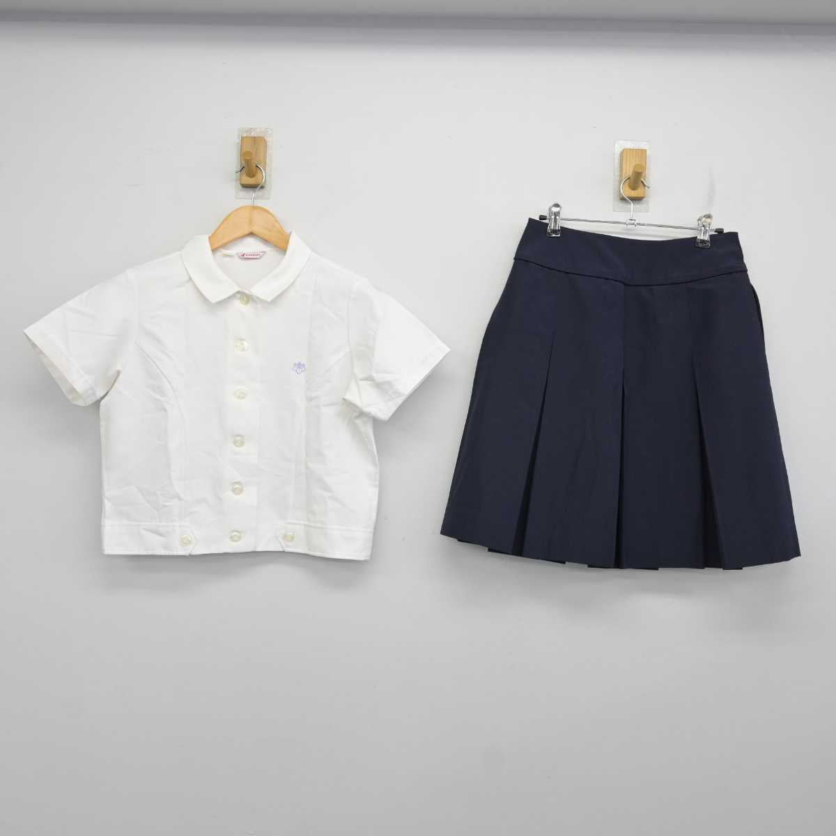 【中古】東京都 桐朋女子中学校 女子制服 2点 (シャツ・スカート) sf074697