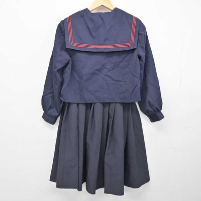 【中古】福岡県 赤池中学校 女子制服 3点 (セーラー服・スカート・スカート) sf074709