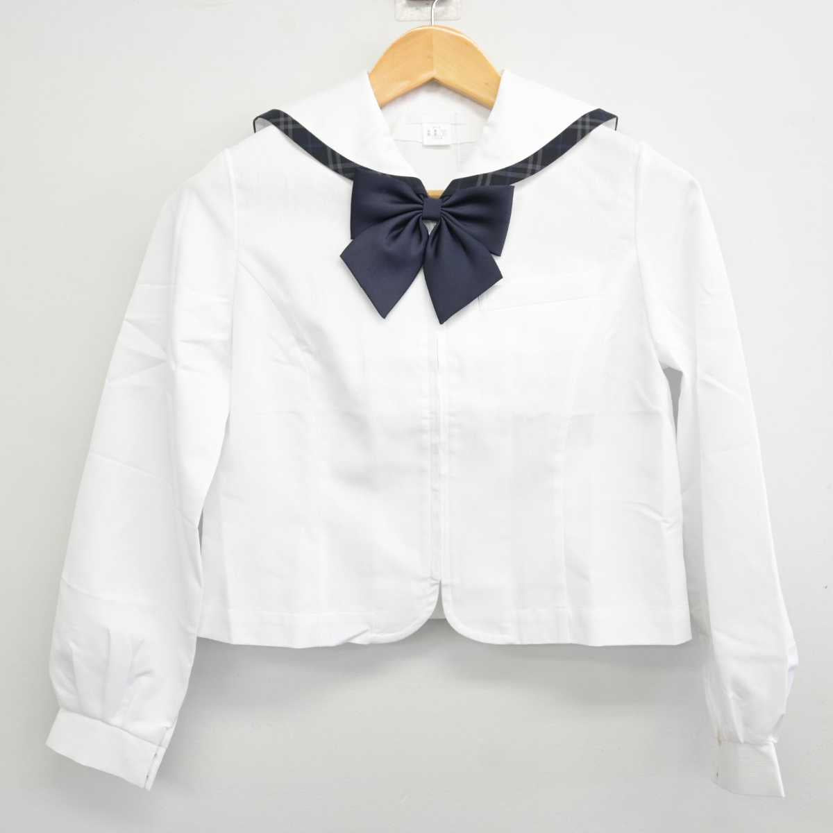 【中古】福岡県 自由ケ丘高等学校 女子制服 3点 (セーラー服・スカート) sf074712