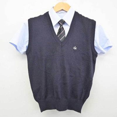 【中古】福岡県 自由ケ丘高等学校 女子制服 4点 (ニットベスト・シャツ) sf074714