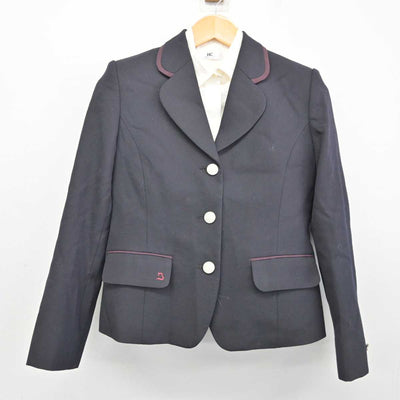 【中古】大阪府 梅花高等学校 女子制服 3点 (ブレザー・ニット・シャツ) sf074720