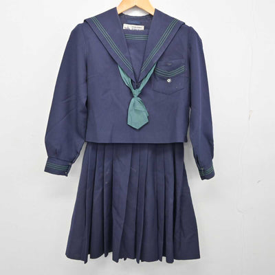 【中古】大阪府 花乃井中学校 女子制服 3点 (セーラー服・スカート) sf074724