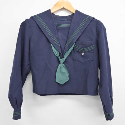 【中古】大阪府 花乃井中学校 女子制服 3点 (セーラー服・スカート) sf074724