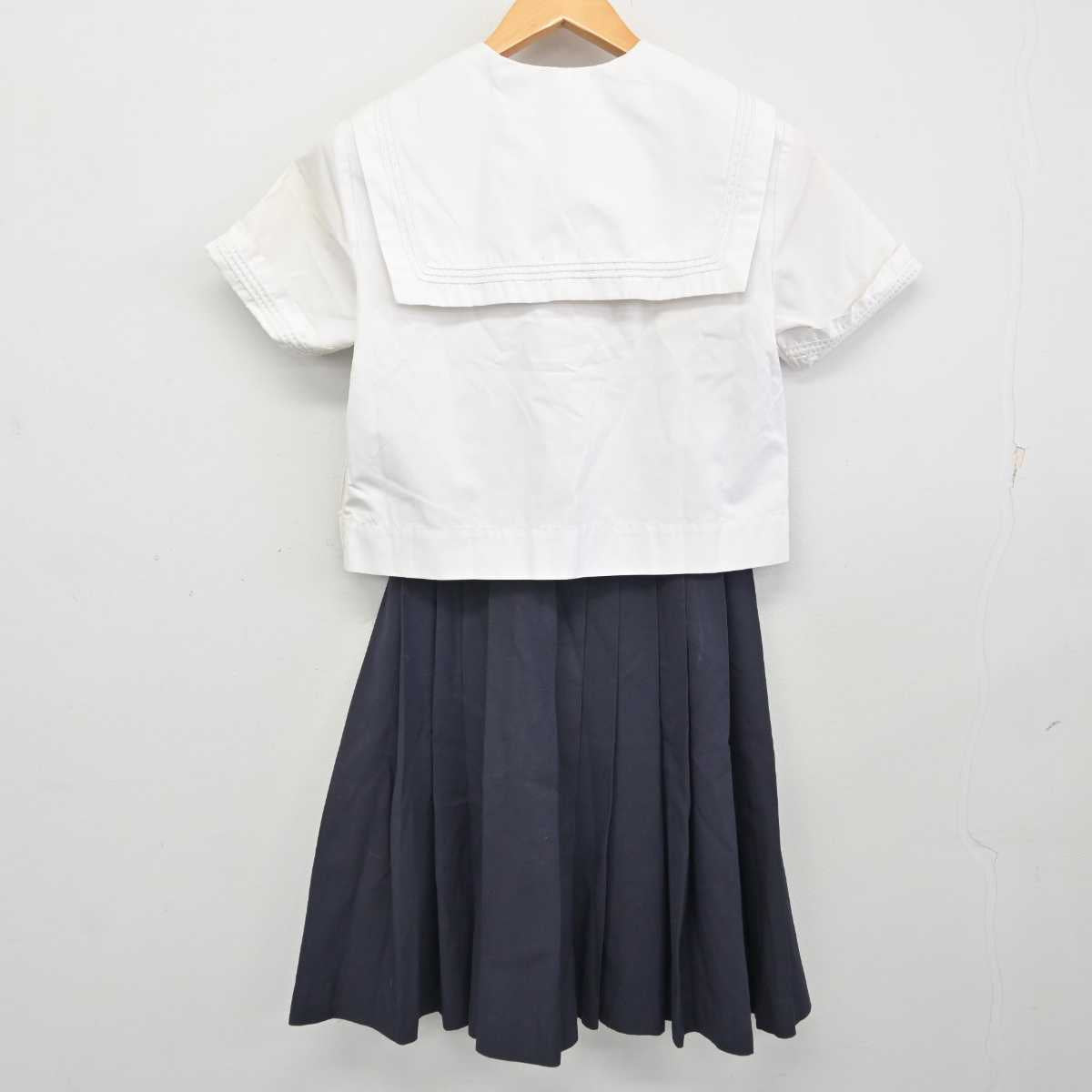 【中古】大阪府 花乃井中学校 女子制服 2点 (セーラー服・スカート) sf074725