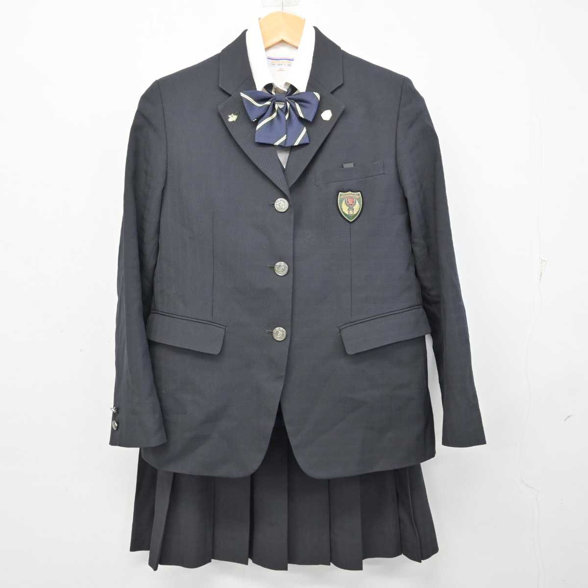 【中古】埼玉県 栄東中学・高等学校 女子制服 6点 (ブレザー・ベスト・シャツ・スカート) sf074730