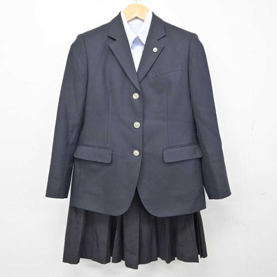 【中古】熊本県 千原台高等学校 女子制服 5点 (ブレザー・ベスト・シャツ・スカート) sf074734