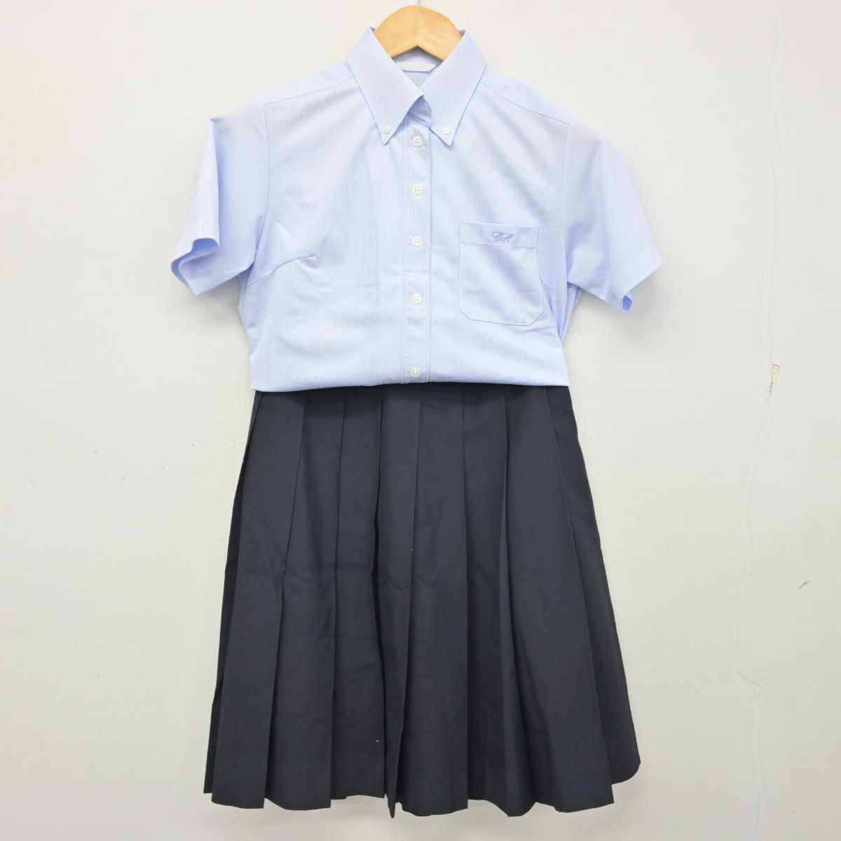 【中古】熊本県 千原台高等学校 女子制服 2点 (シャツ・スカート) sf074737