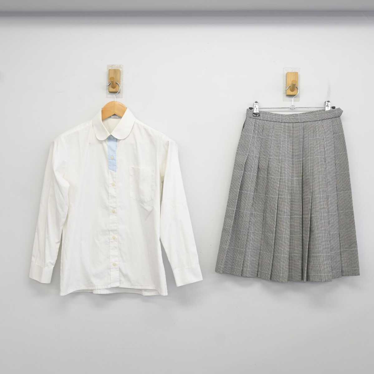 【中古】埼玉県 淑徳与野中学校・高等学校 女子制服 4点 (ブレザー・ニット・シャツ・スカート) sf074756