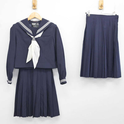 【中古】埼玉県 上平中学校 女子制服 4点 (セーラー服・スカート) sf074763