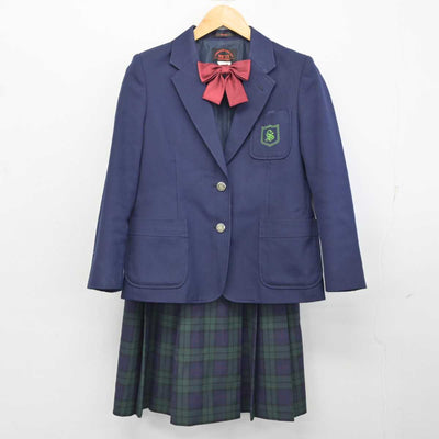 【中古】広島県 庄原中学校 女子制服 3点 (ブレザー・スカート) sf074771