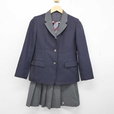 【中古】三重県 いなべ総合学園高等学校 女子制服 3点 (ブレザー・スカート) sf074775