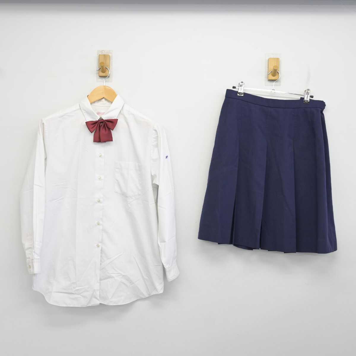 【中古】神奈川県 平塚学園高等学校 女子制服 5点 (ブレザー・ベスト・シャツ・スカート) sf074783