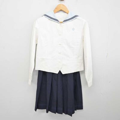 【中古】長崎県 活水中学校・高等学校 女子制服 3点 (セーラー服・セーラー服・スカート) sf074796