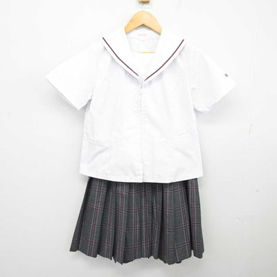 【中古】茨城県 常総学院高等学校 女子制服 3点 (セーラー服・スカート) sf074804