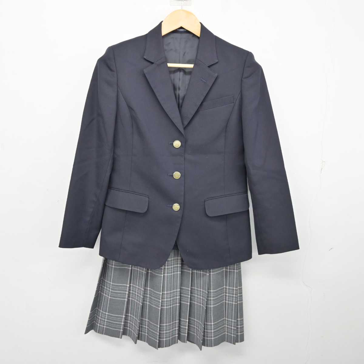 【中古】東京都 練馬中学校 女子制服 2点 (ブレザー・スカート) sf074810