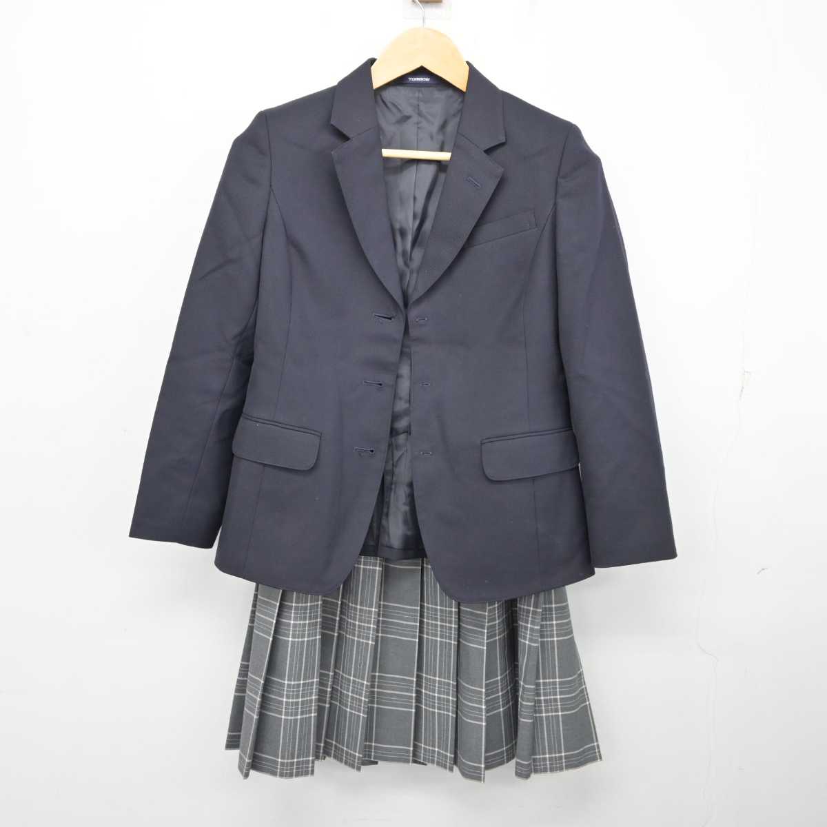 【中古】東京都 練馬中学校 女子制服 3点 (ブレザー・スカート) sf074811