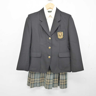 【中古】東京都 杉並学院高等学校 女子制服 4点 (ブレザー・ニット・シャツ・スカート) sf074813