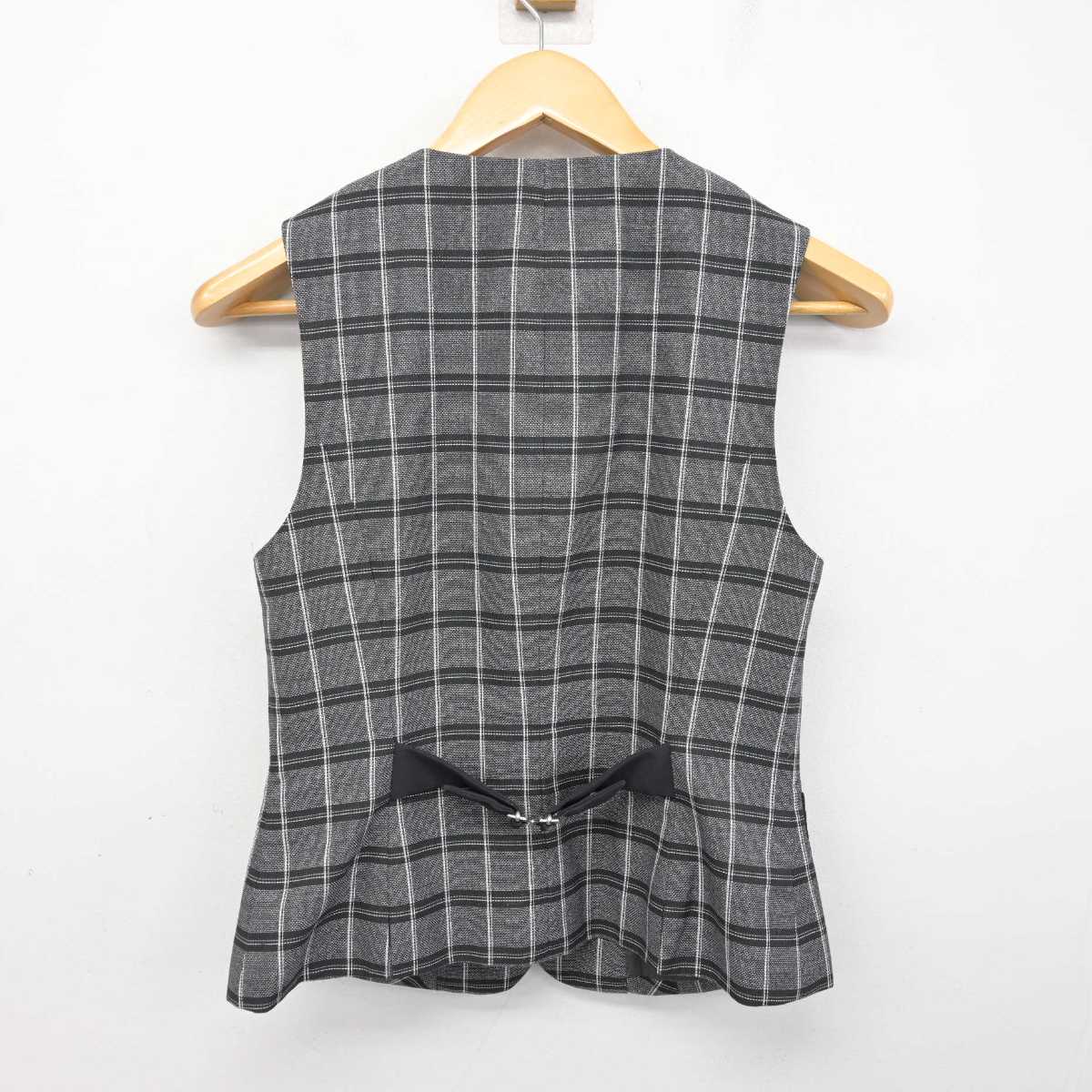 【中古】 事務服 女子制服 4点 (ベスト・スカート) sf074816