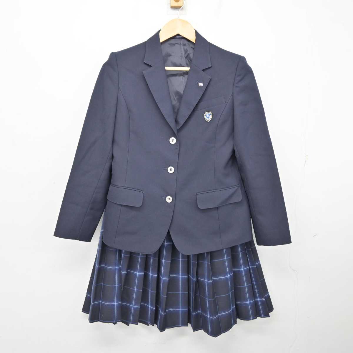 【中古】広島県 熊野高等学校 女子制服 5点 (ブレザー・スカート) sf074822