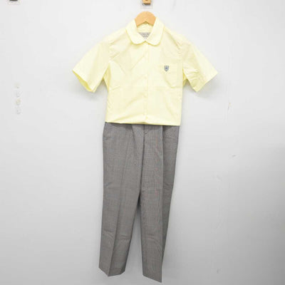 【中古】福岡県 西南学院中学校・高等学校 女子制服 2点 (シャツ・ズボン) sf074828