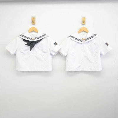 【中古】福岡県 嘉穂高等学校 女子制服 3点 (セーラー服) sf074835