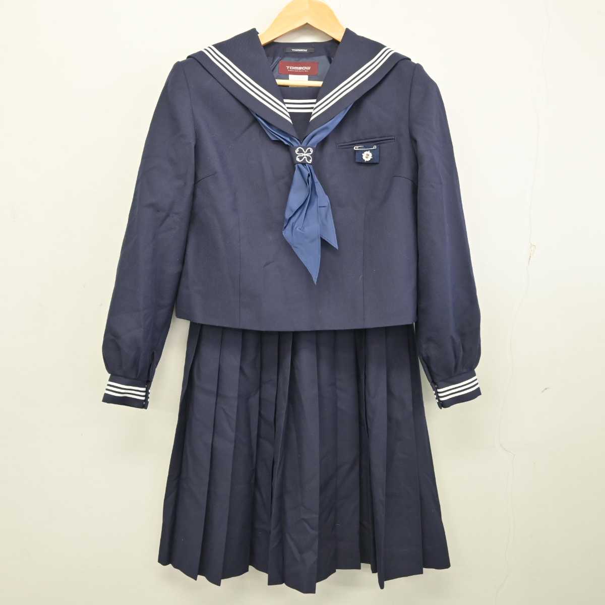 【中古】東京都 西新井中学校 女子制服 4点 (セーラー服・スカート) sf074855