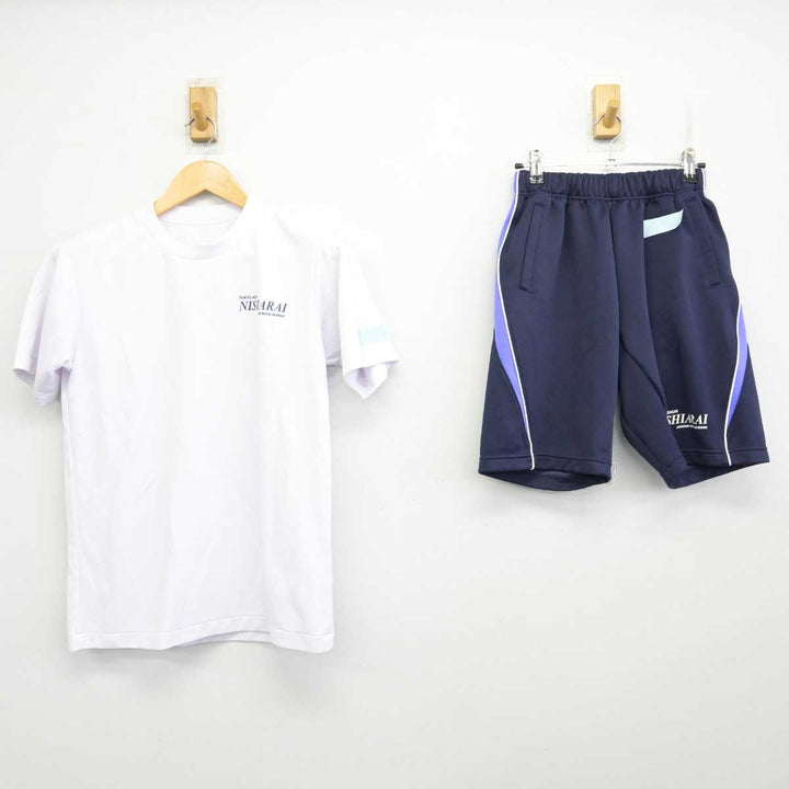 中古】東京都 西新井中学校 女子制服 2点 (体操服 上・体操服 下